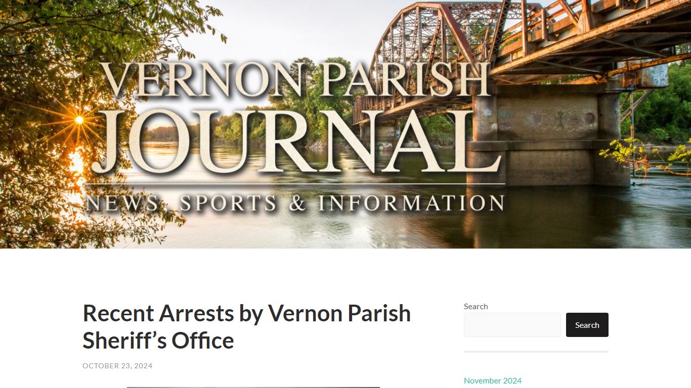 Recent Arrests by Vernon Parish Sheriff’s Office